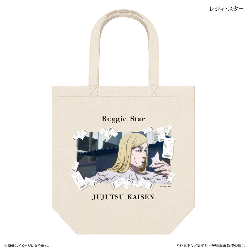 Jujutsu Kaisen Death Trip Reggie Star Shopping Tote Bag ``Reggie Star'' tote bag from