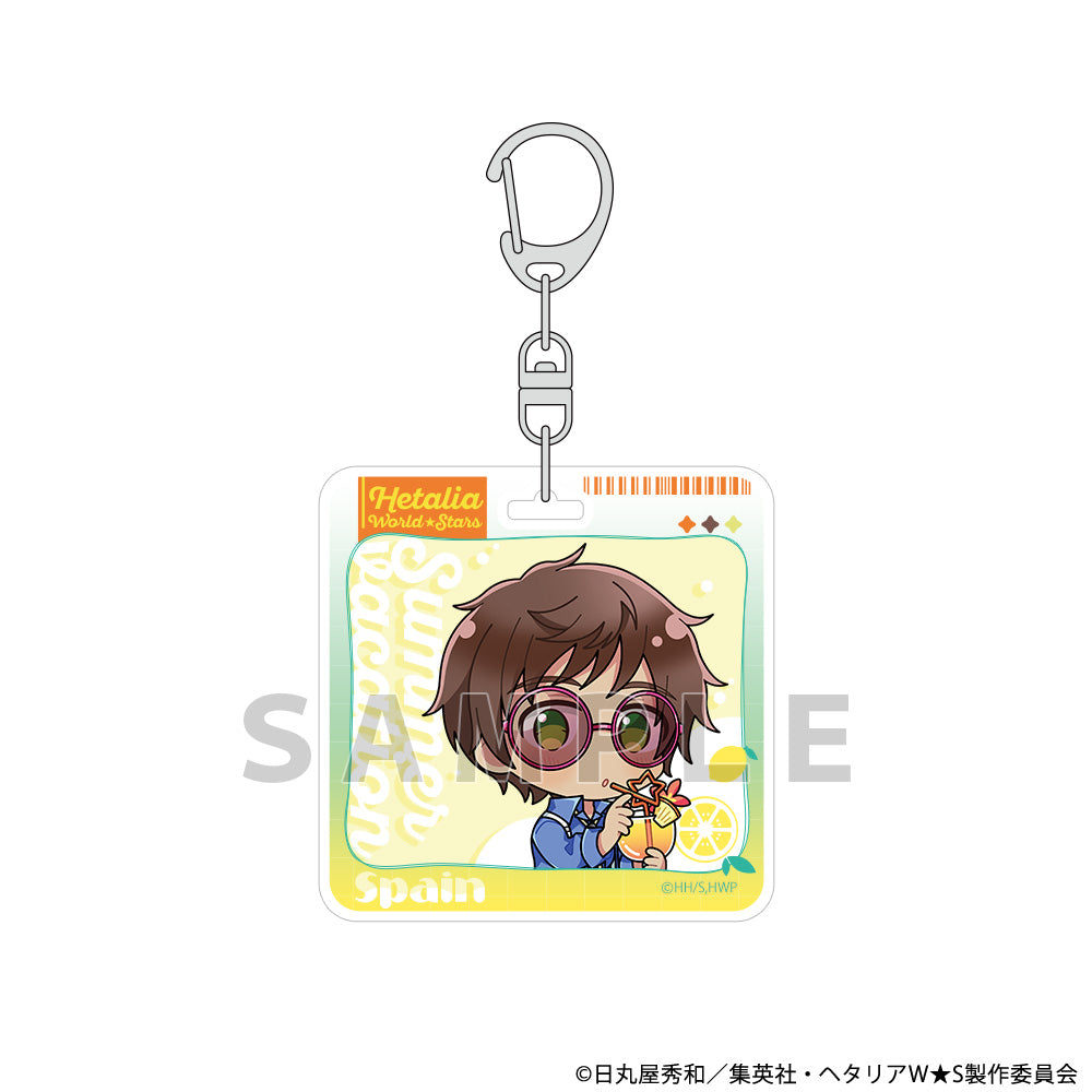 Hetalia World★Stars Acrylic Keychain (Spain/Summer Vacation)