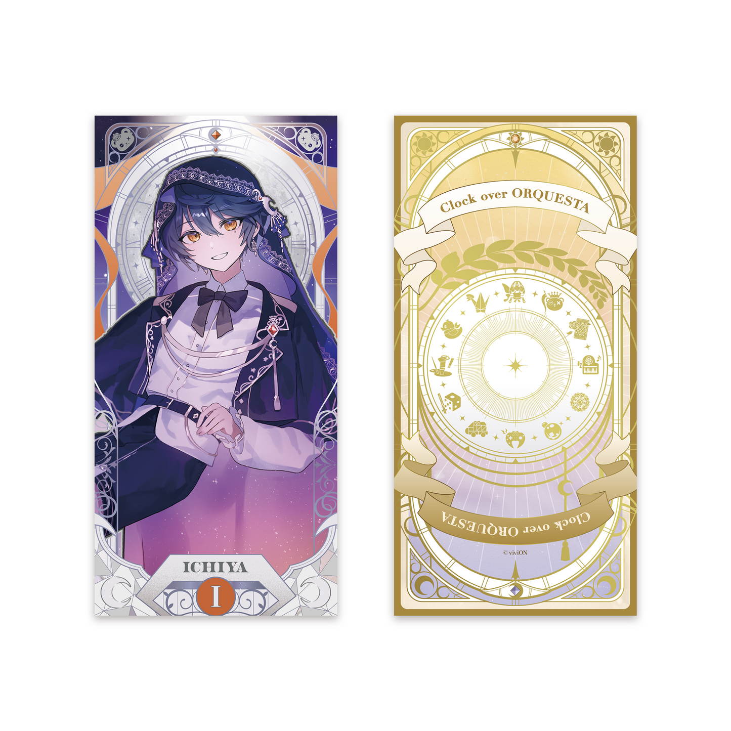 ORQUESTA(奥奎斯塔)4 周年塔罗牌式交易时钟,男孩形象 ver.