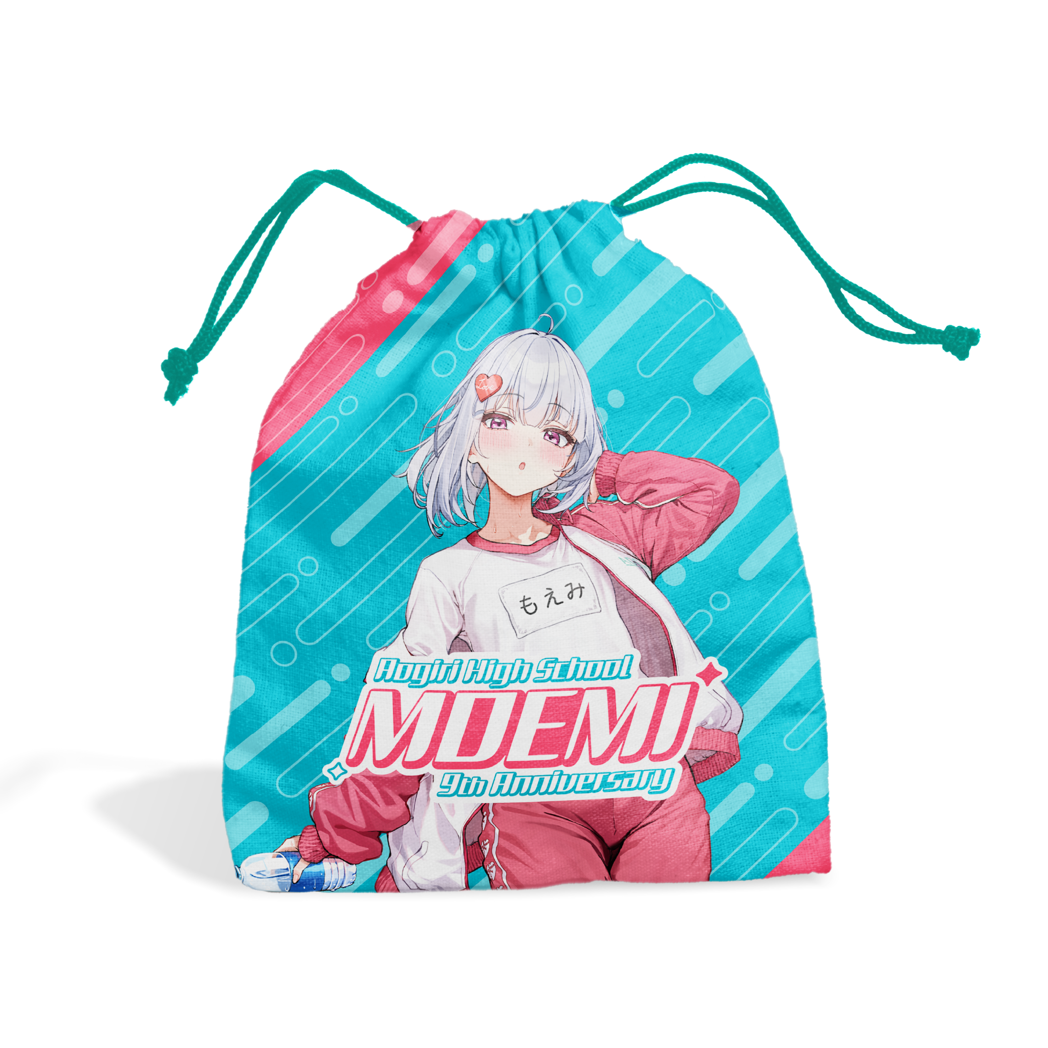 あおぎり高校 萌実 9周年記念グッズ 巾着 – viviON BLUE