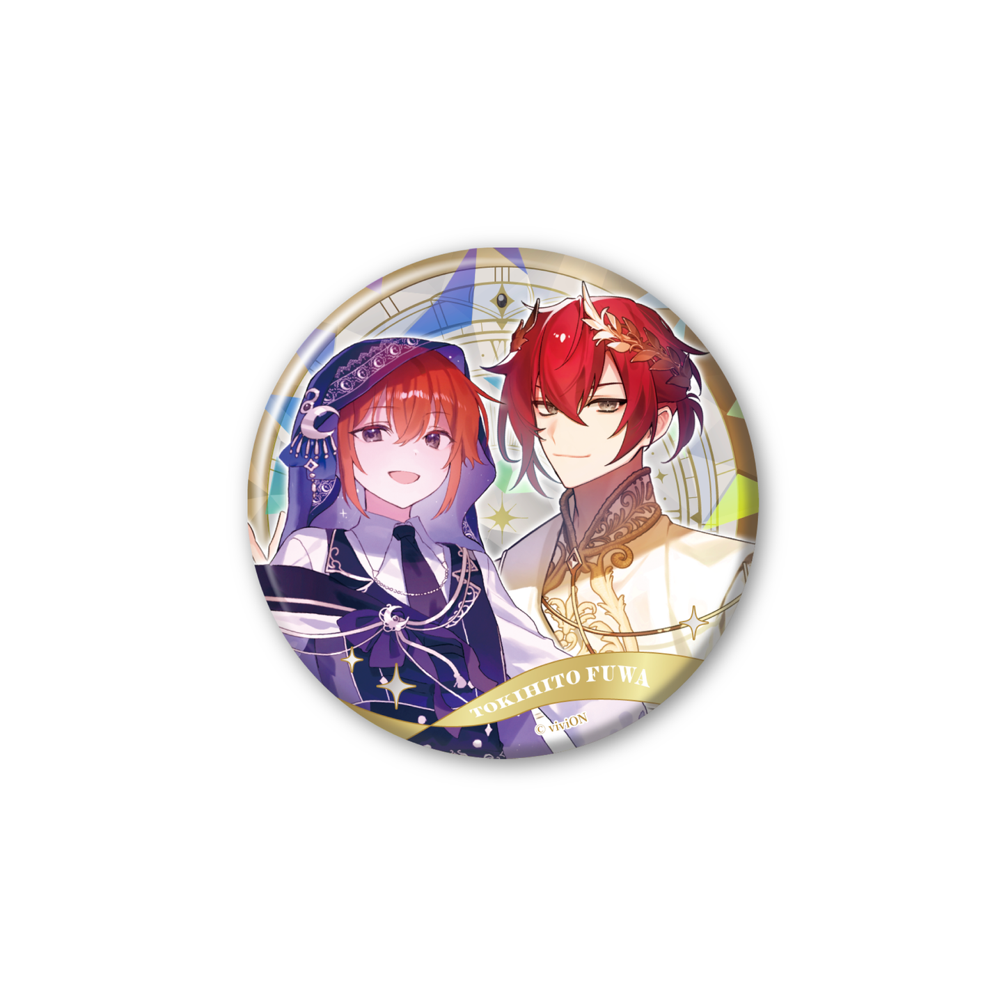 ORQUESTA 4 周年全息大罐徽章上的时钟 Tokito Fuwa