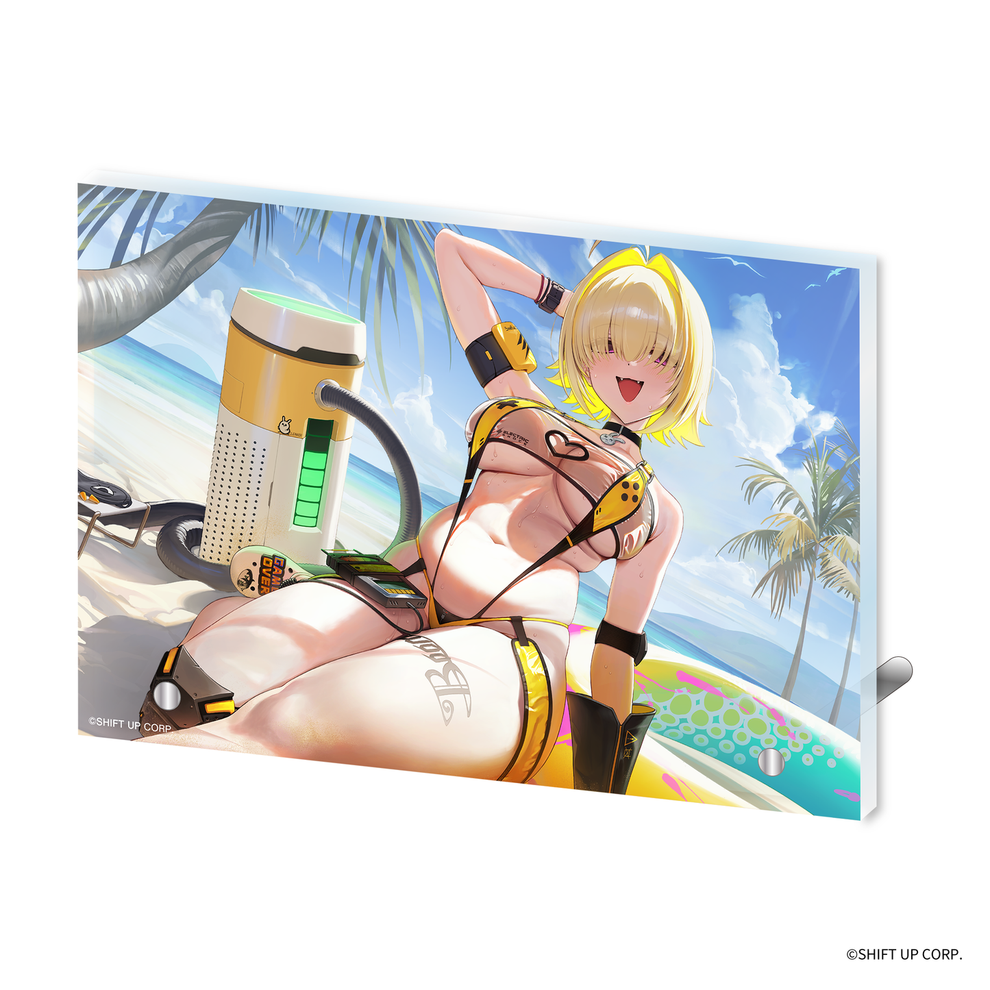 GODDESS OF VICTORY: NIKKE Elegg's Electric Massage Acrylic Character Plate Elegg: Boom and Shock