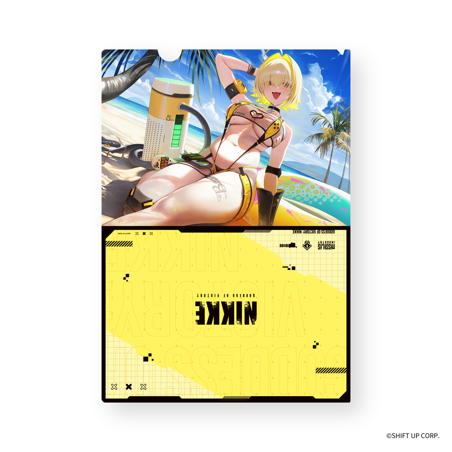 GODDESS OF VICTORY: NIKKE Elegg's Electric Massage Plastic File Folder Elegg: Boom and Shock