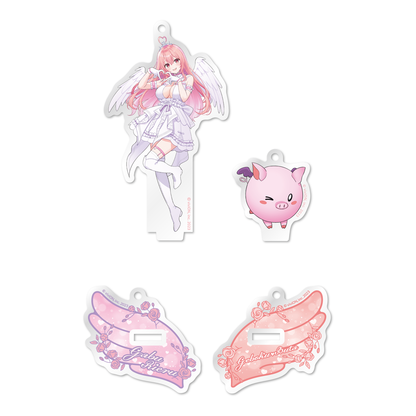 Aogiri High School Rieru Gabu Birthday Commemorative Goods 2025 Mini Acrylic Stand Set with Ball Chain