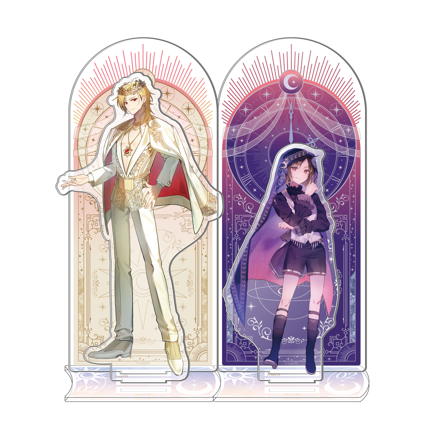 Clock over ORQUESTA 4th anniversary acrylic stand: Nika Sakurakoji Sakurakoji as a boy ver.