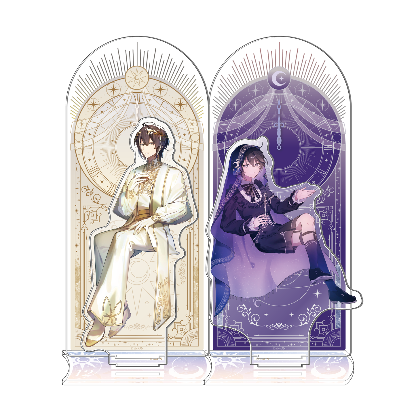 ORQUESTA 4 周年亚克力支架上的时钟:Toki-tou Reiji,年轻时 ver.