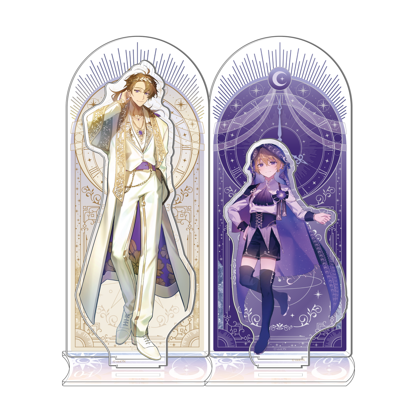 Clock over ORQUESTA 4th anniversary acrylic stand Azuma Tsuyuri Shima, boy's figure ver.