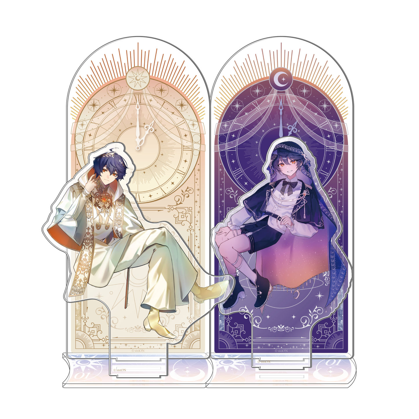 ORQUESTA 4 周年纪念亚克力支架上的时钟 Toki-tou Ichiya: Boy Form ver.