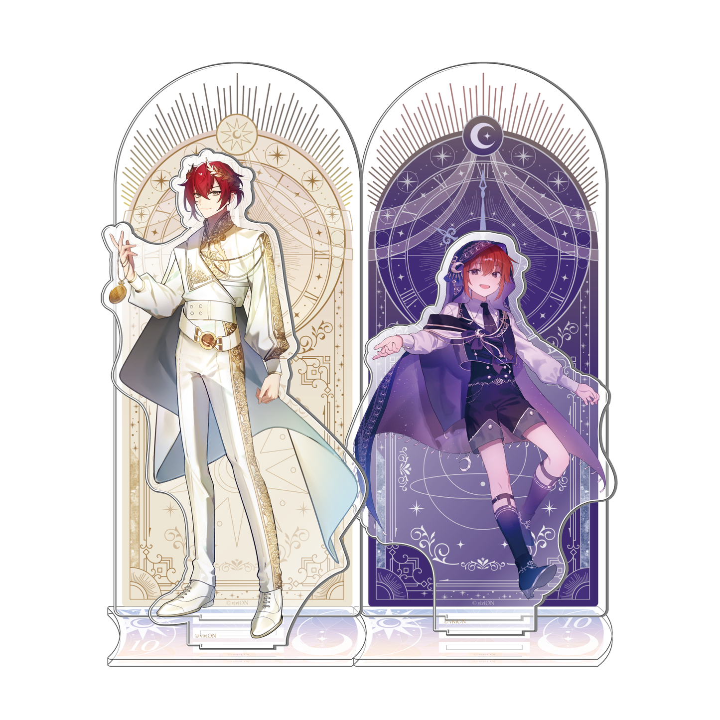 Clock over ORQUESTA 4th anniversary acrylic stand: Tokihito Fuwa, as a young man ver.