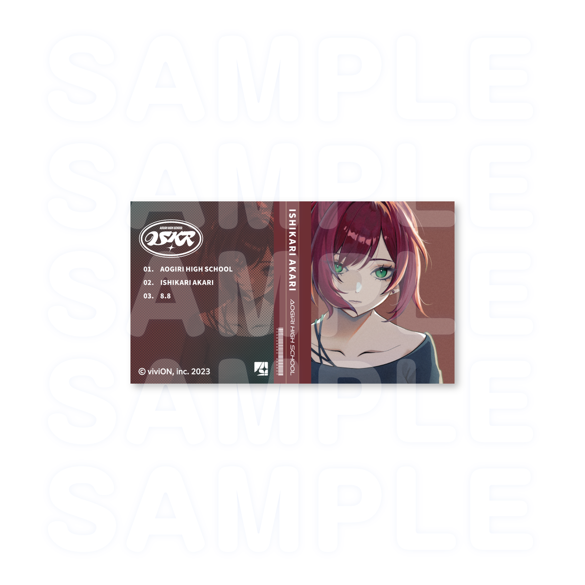 Aogiri High School Akari Ishikari 2nd ONE-MAN LIVE "Daian" goods MV sticker set Shinonome
