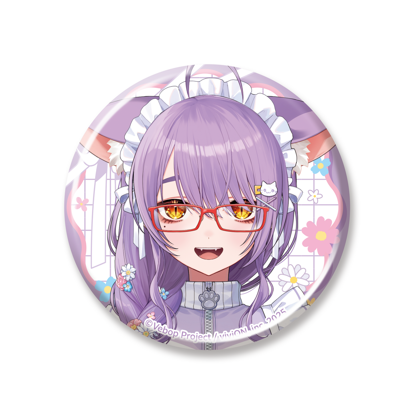 Vebop Project Jersey Maid Costume Goods Can Badge Two Blue Sia