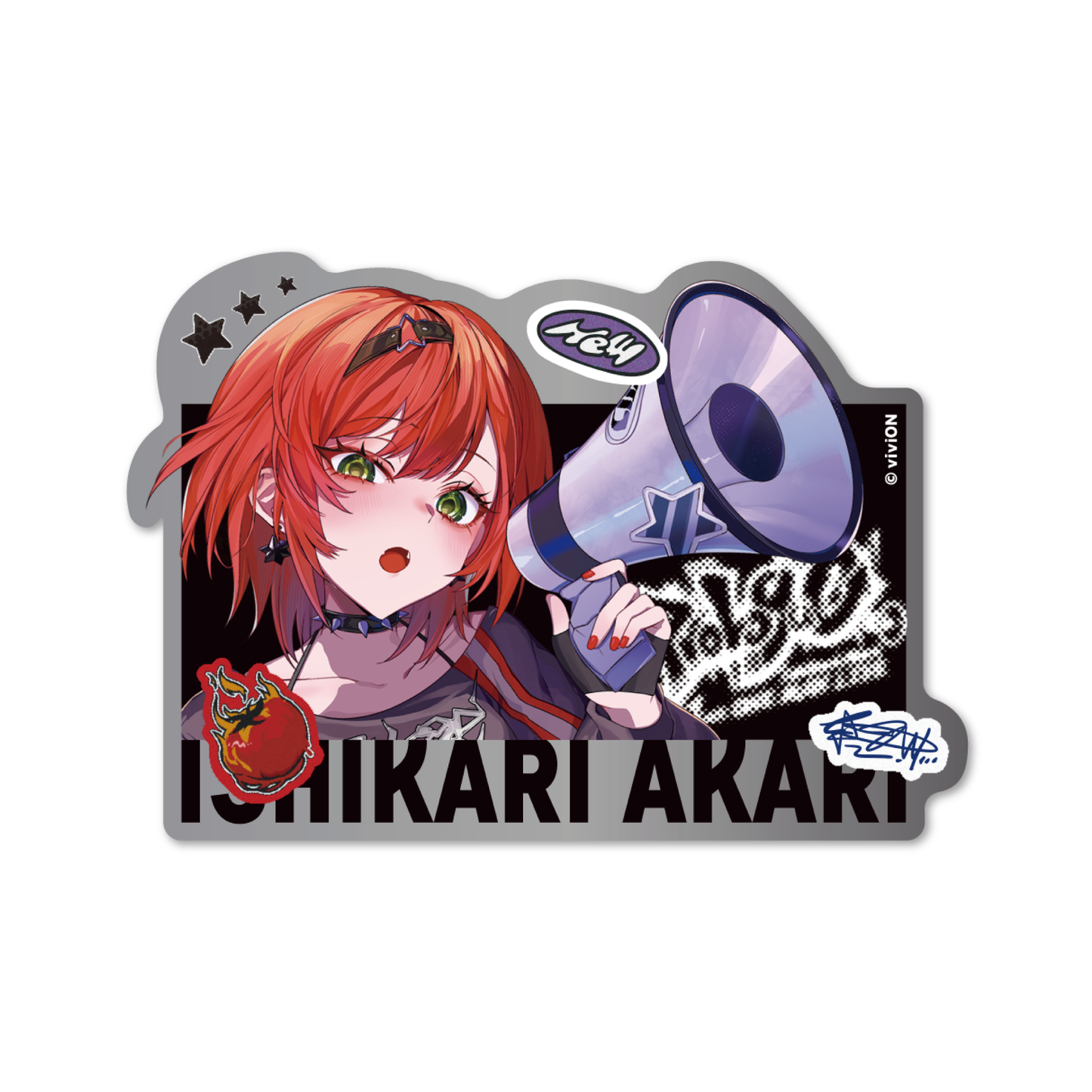 青桐树高中,Akari Ishikari 第 1 届 ONE-MAN LIVE "序幕 "商品交易模切贴纸。