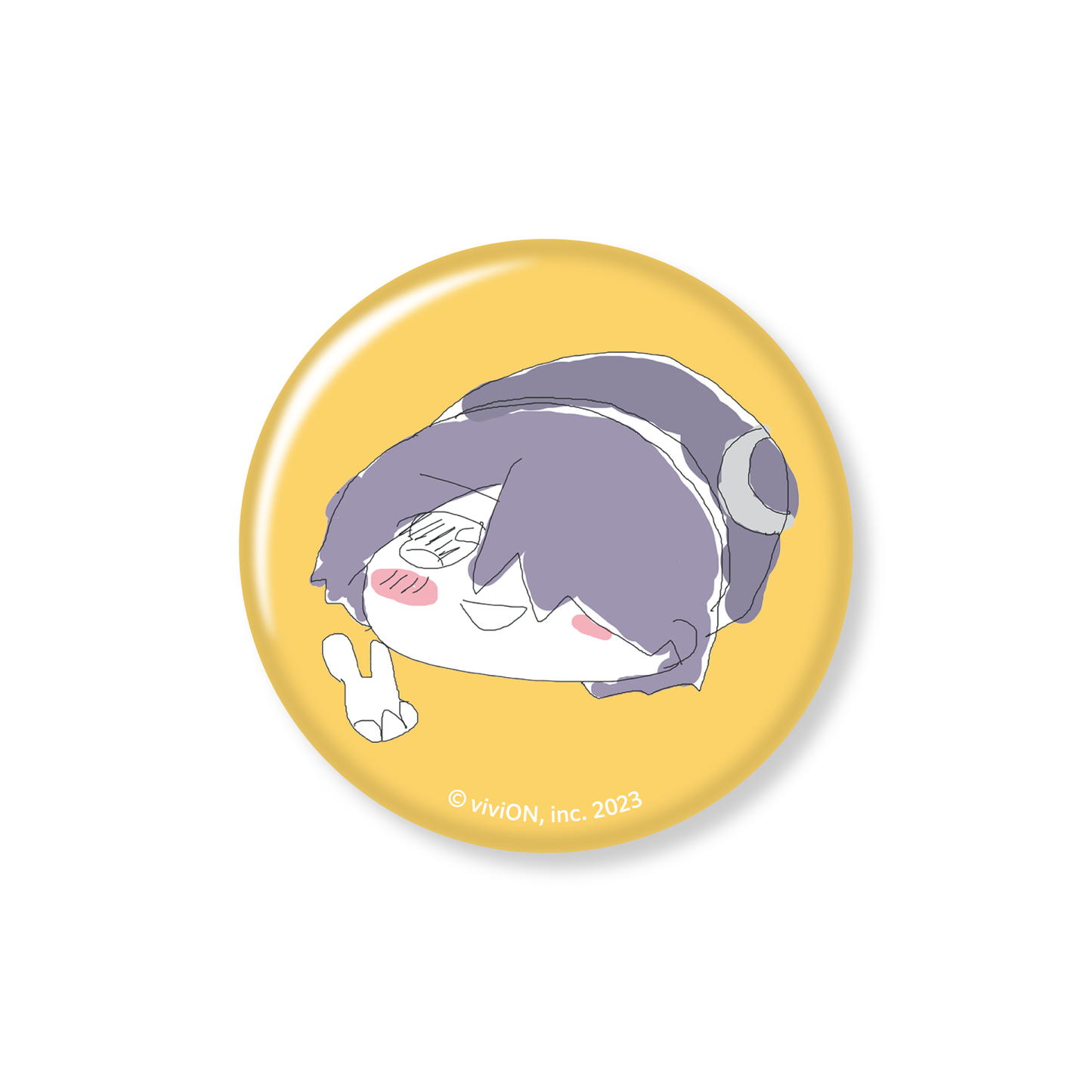 Aogiri High School Tamako Otodama 1st Event “About My Favorite VTuber Holding an Offline Meeting” Goods Trading Can Badge