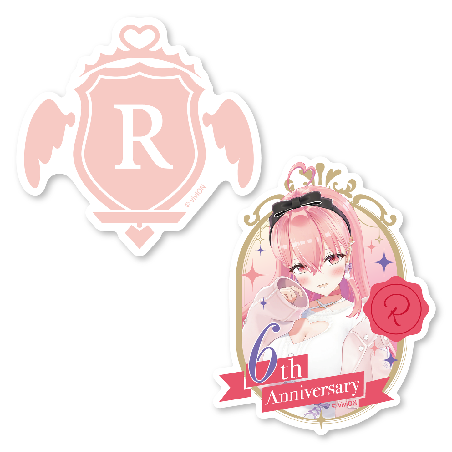 아오기리 고교 아부 리에루 6주년 기념 굿즈 스티커 세트