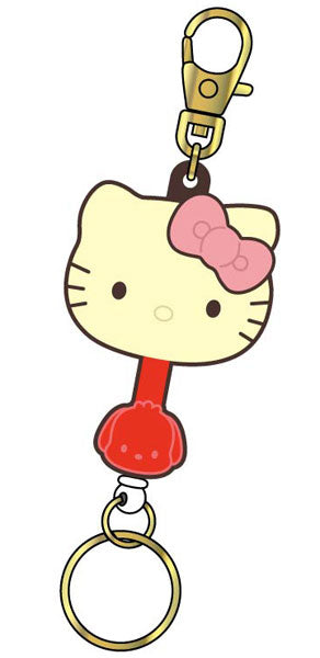 Sanrio Characters Chocolate Rubber Key Reel 01 Hello Kitty