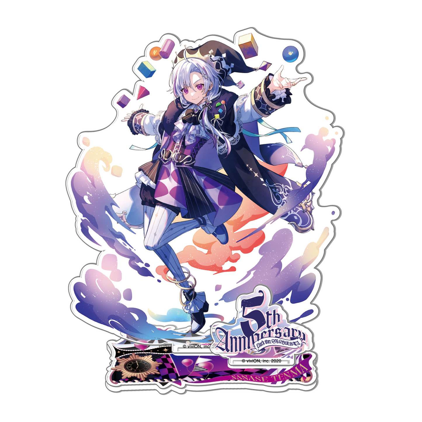 Clock over ORQUESTA 5th anniversary acrylic stand Nanase Tenma