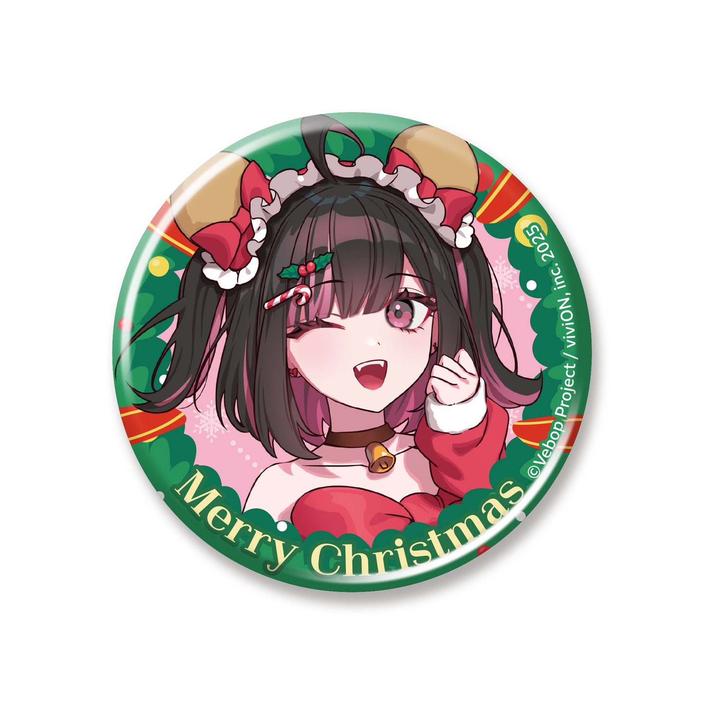 Vebop Project Joining Commemorative Christmas Goods Can Badge Maria Ogitani