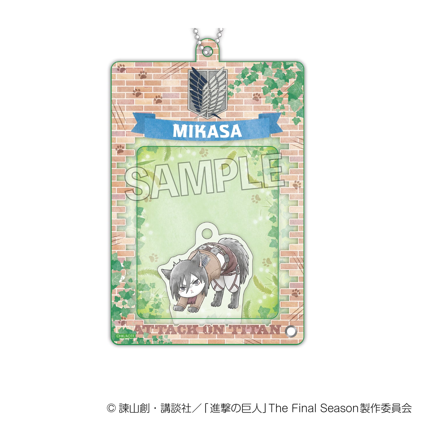 Attack on Titan Survey Soldier Nyan Minipake! ~Acrylic stand~ Mikasa