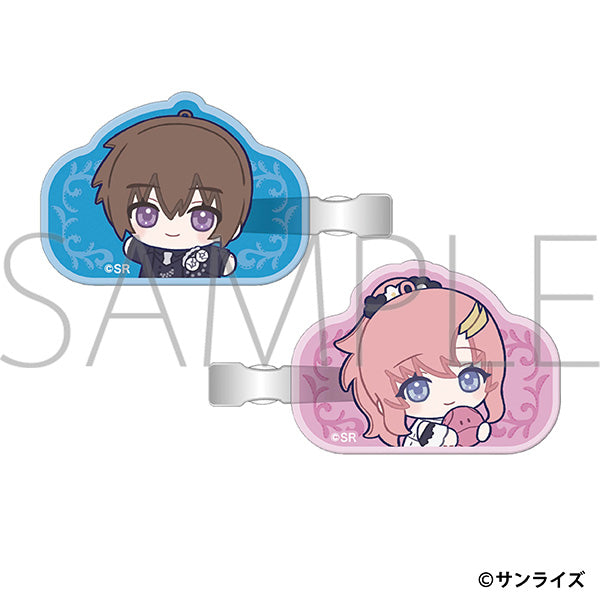 Mobile Suit GundamSEED FREEDOM ZERO Acrylic Hair Clip Set Nuipal Skip Kira Yamato & Lacus Clyne