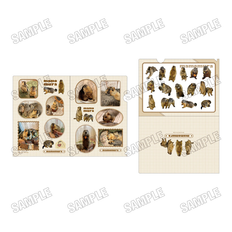 Marmot Cafe "Marmot Village" Clear File Set