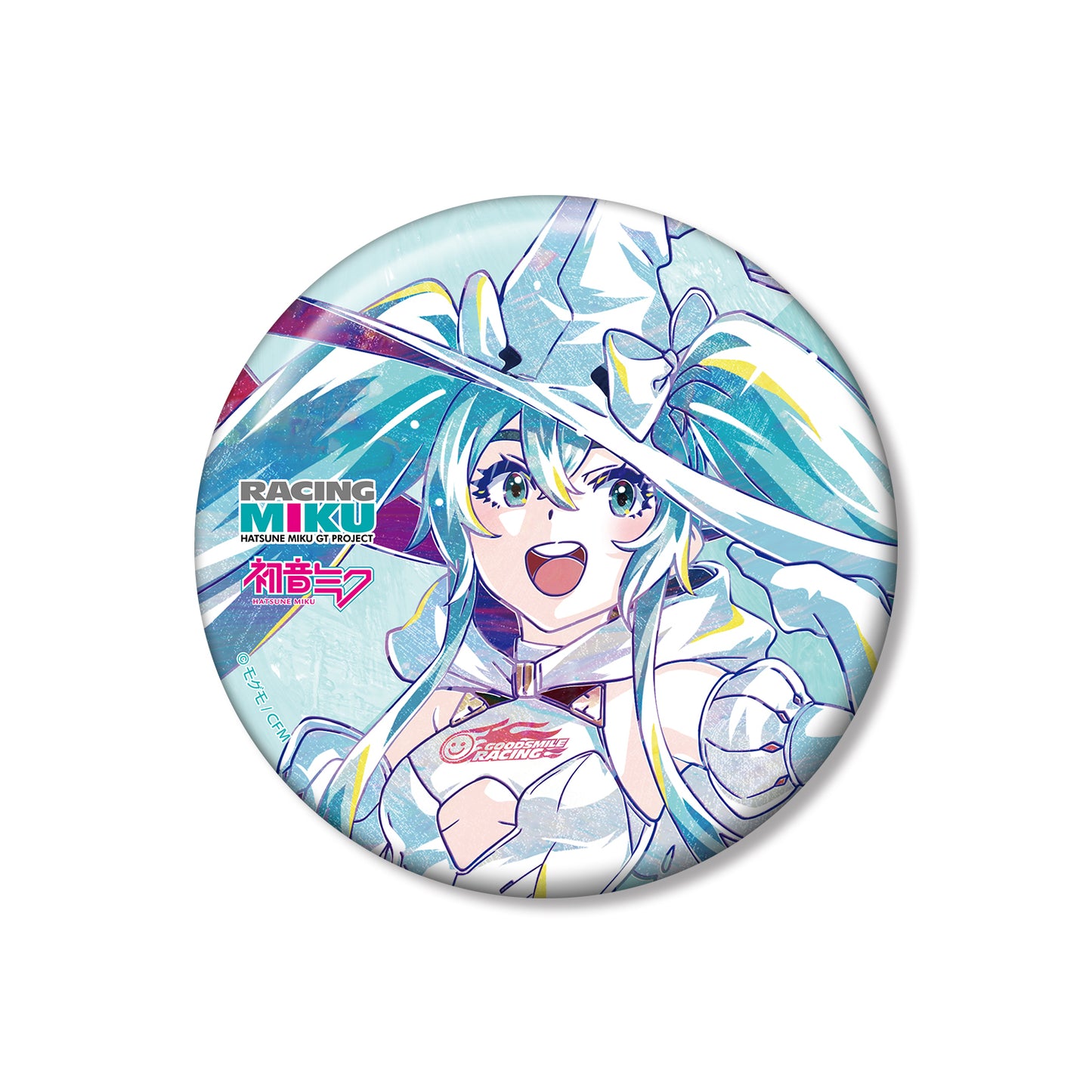 Hatsune Miku GT Project Racing Miku 2024 Ver. Ani-Art 100mm Can Badge Ver.A