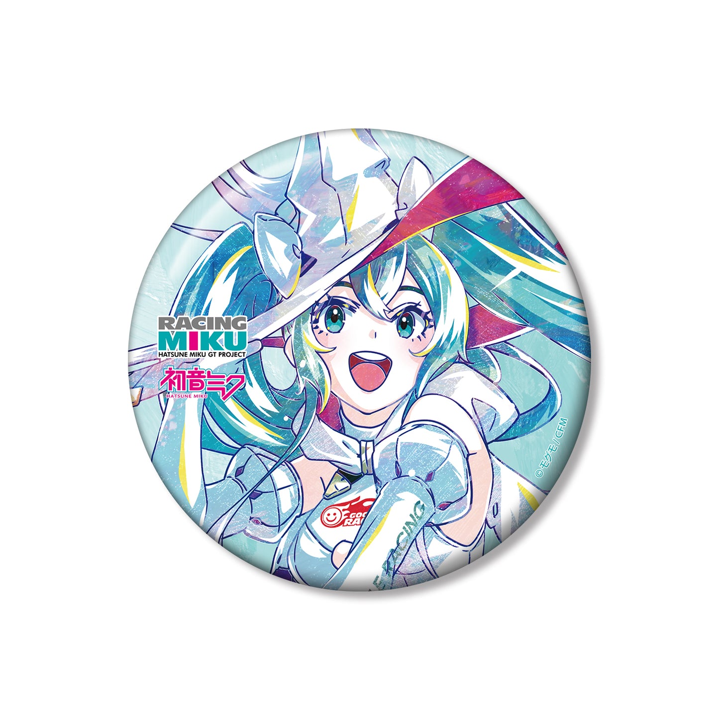 初音未来 GT Project Racing Miku 2024 Ver.Ani-Art 100mm Can Badge Ver.C