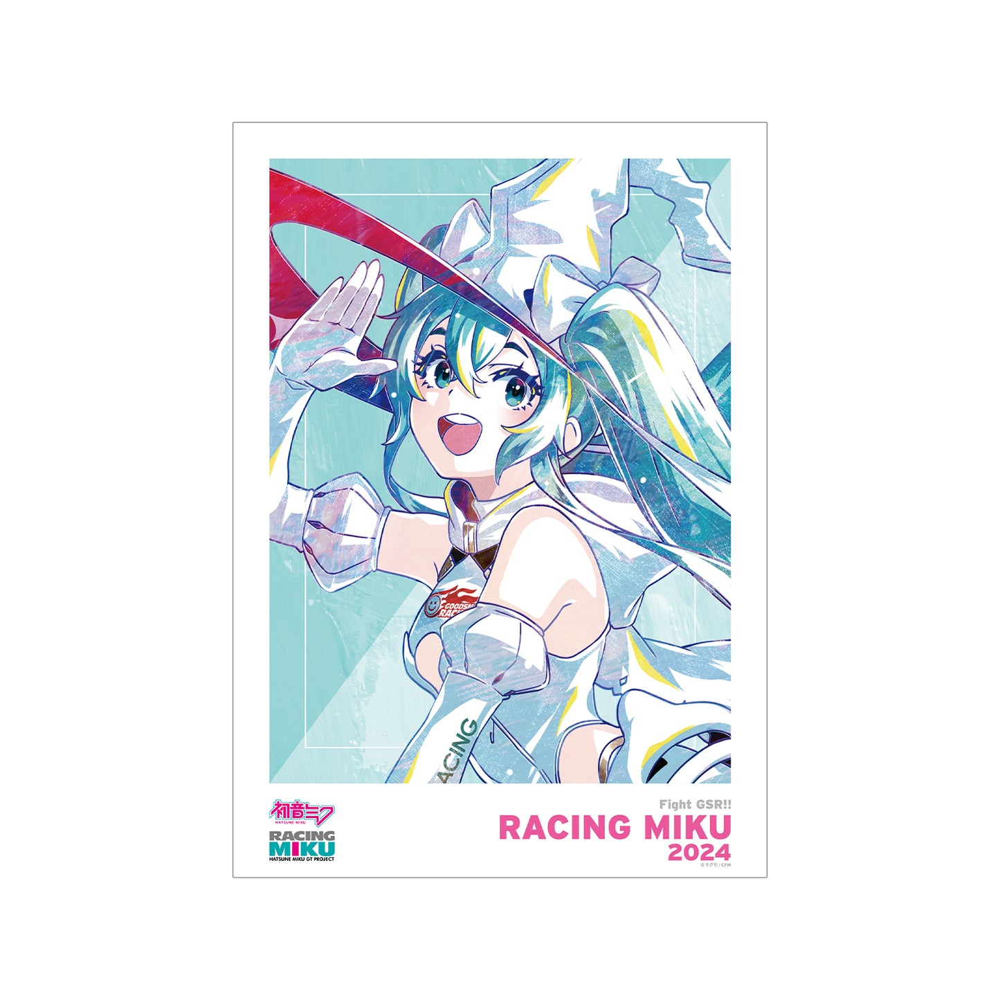 初音未来 GT Project Racing Miku 2024 Ver. Ani-Art A3 亚光处理海报 Ver. B
