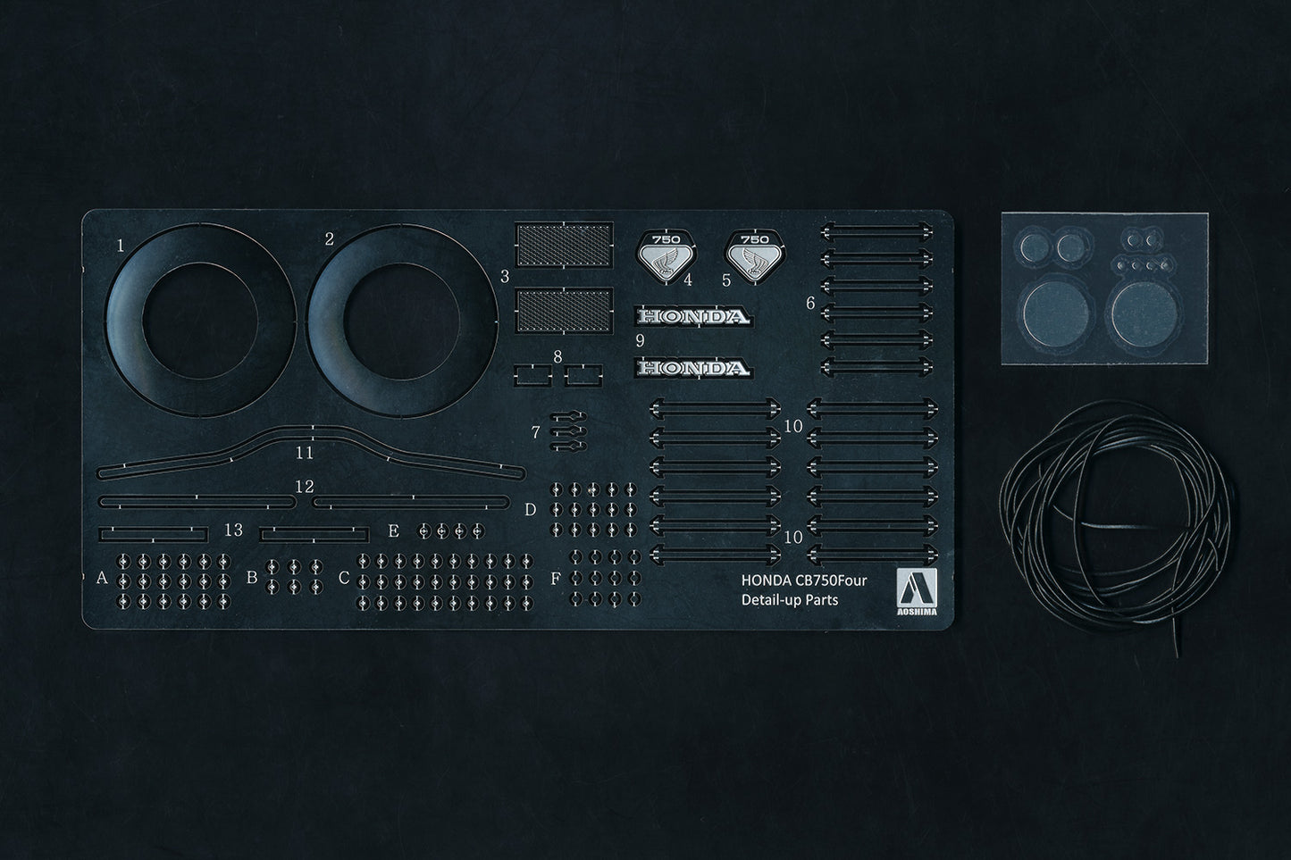 the☆Motorcycle 1/12 Honda CB750 DREAM CB750 FOUR '69 Detail Up Parts Set