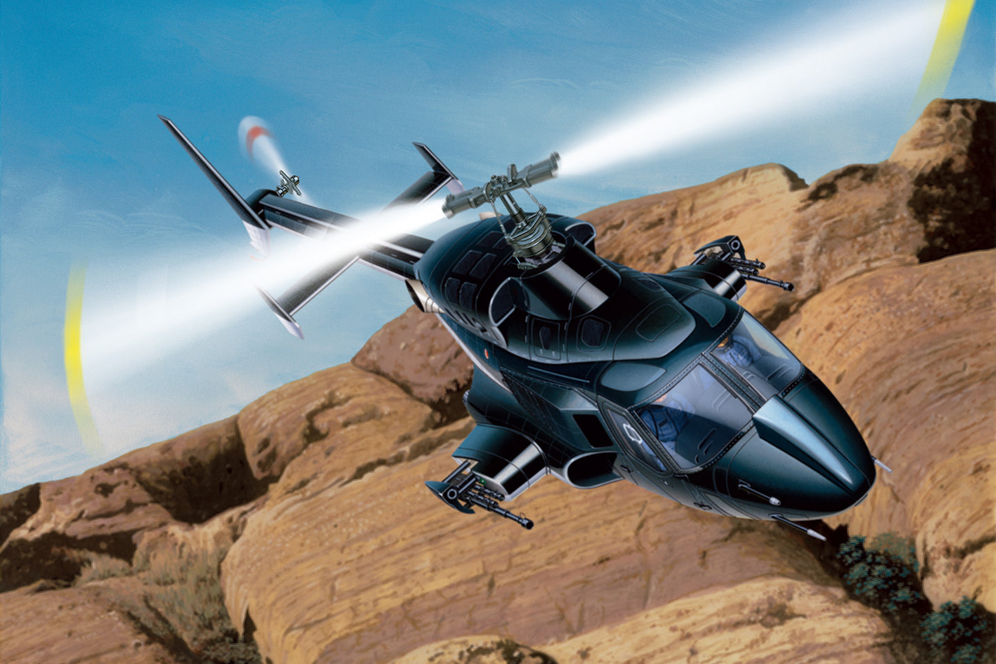 Movie Mecha 1/48 Air Wolf w/Clear Body