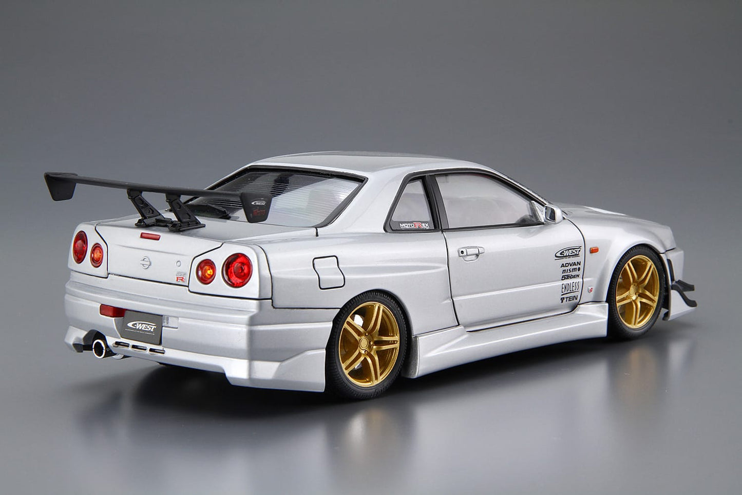the☆Tuned Car 1/24 C-WEST BNR34 Skyline GT-R '02 (Nissan)