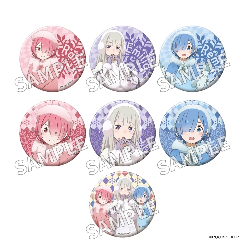 Re: 제로부터 시작하는 이세계 생활 트레이딩 반짝반짝 캔버스 배지 Winter Ver.