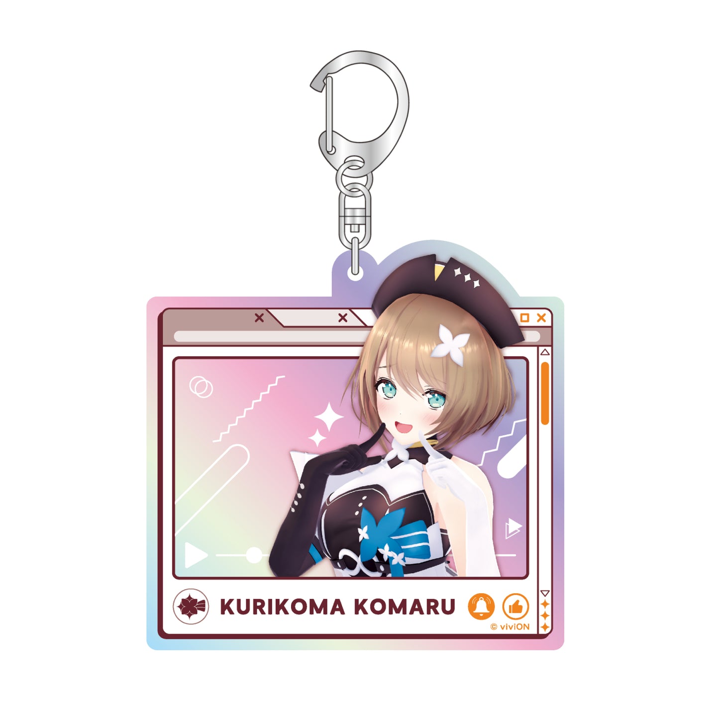 아오기리 고교 오로라 아크릴 열쇠고리 쿠리코마 코마루