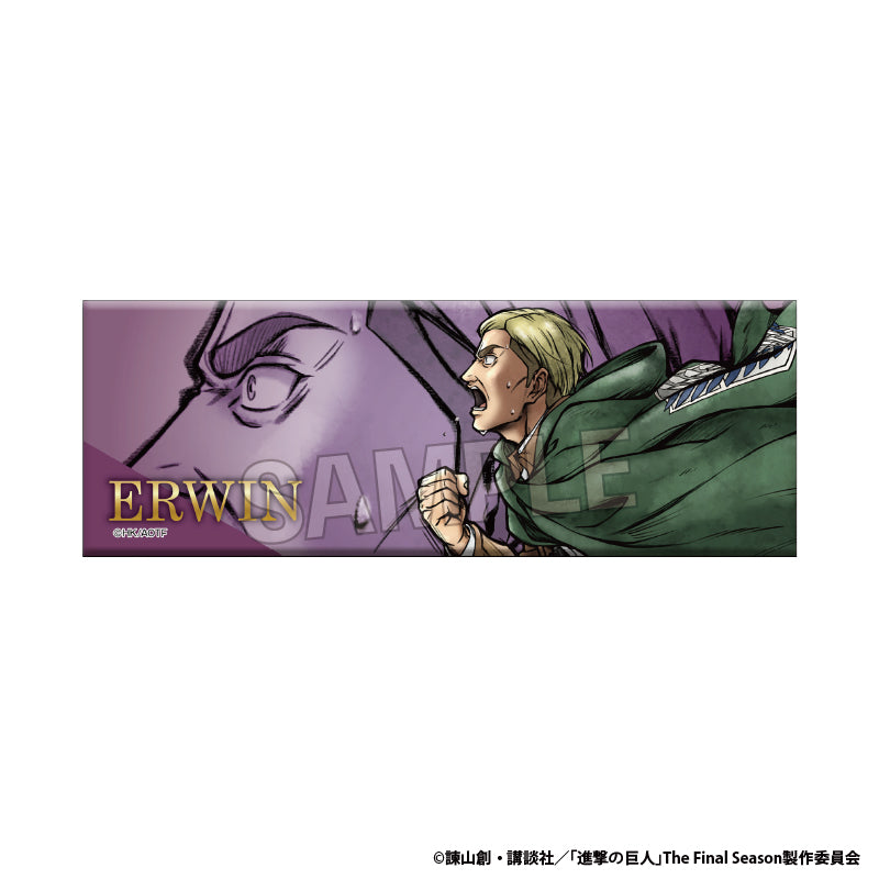 Attack on Titan Super High!! Long Can Badge Erwin