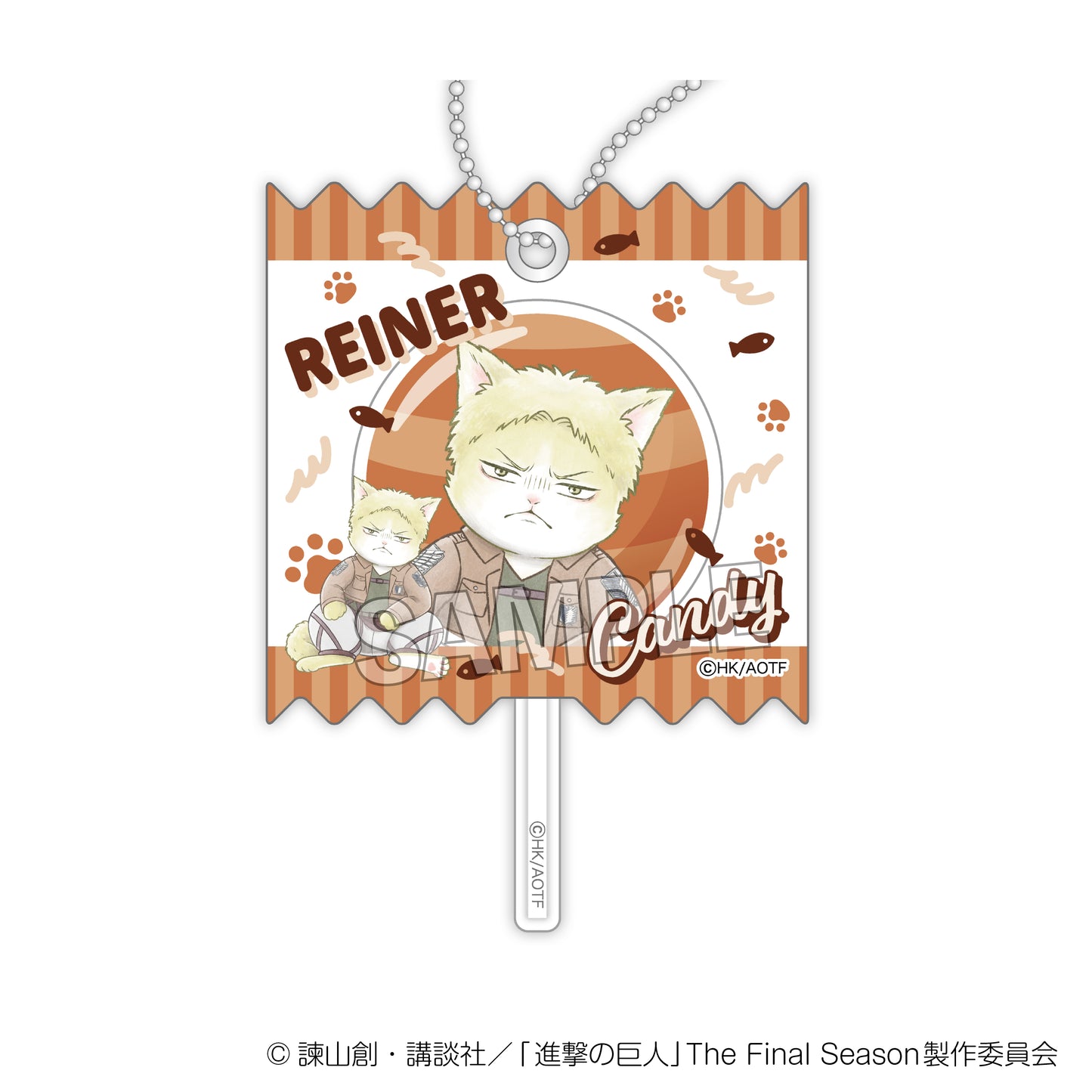 Attack on Titan Survey Soldier Nyan wrapping acrylic key chain liner