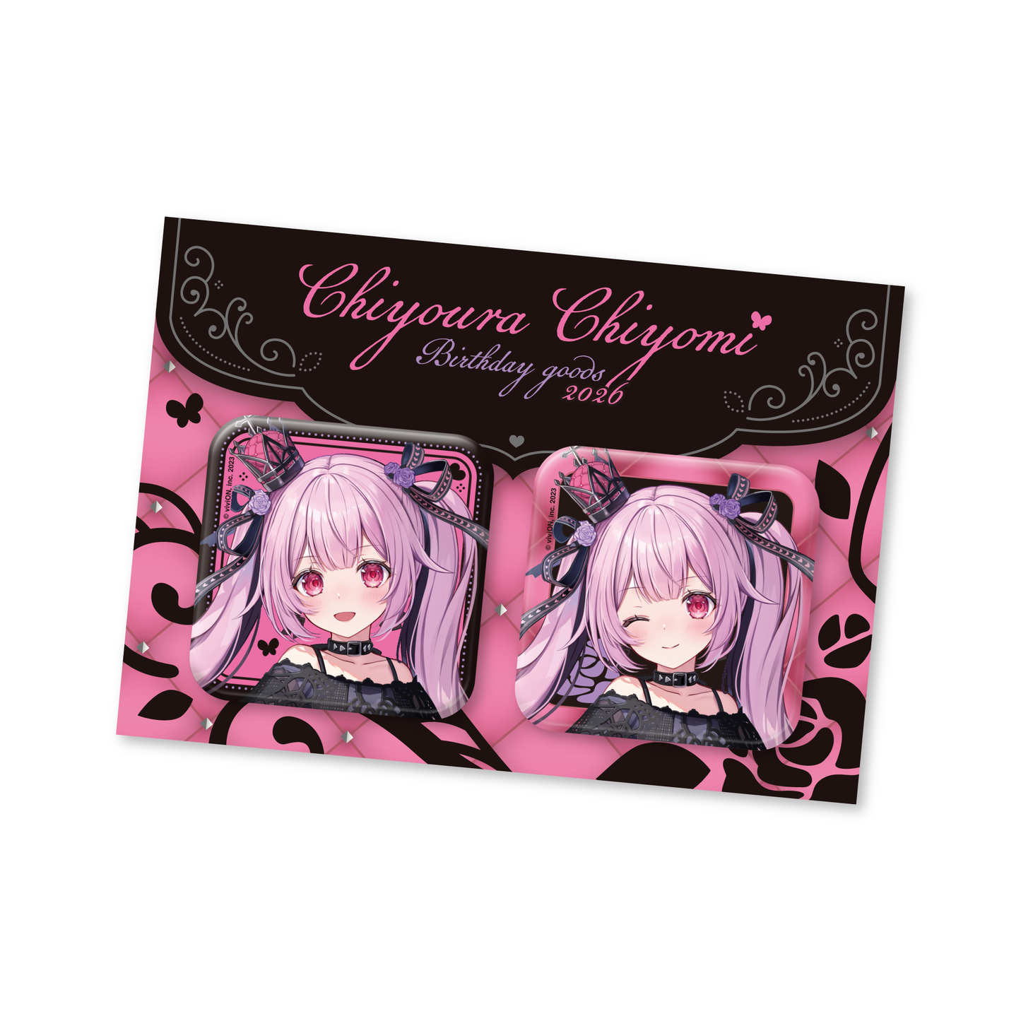 Aogiri High School Chiyomi Chiyoura Birthday commemorative goods 2026 can badge set