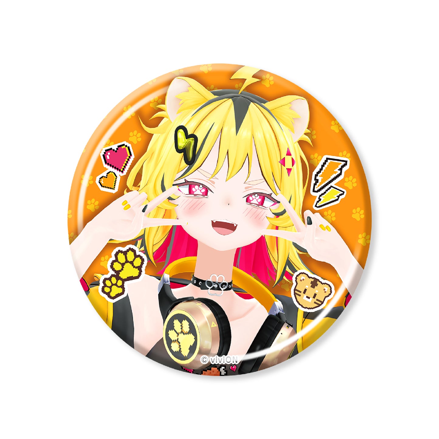 아오기리 고교 うる虎がーる 데뷔 기념 굿즈 캔 배지