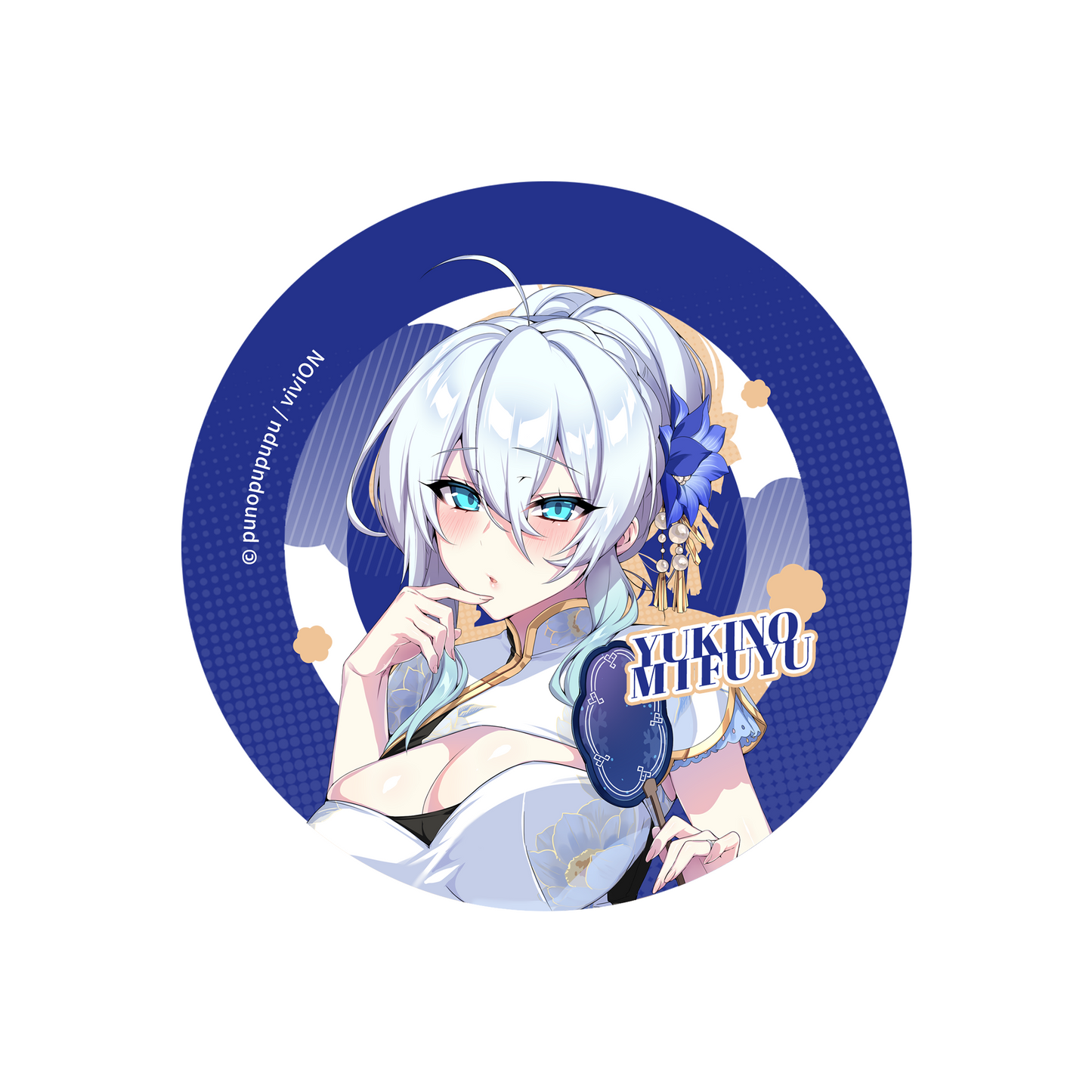 The Widowed Snow Woman Acrylic Coaster - Qipao Ver.