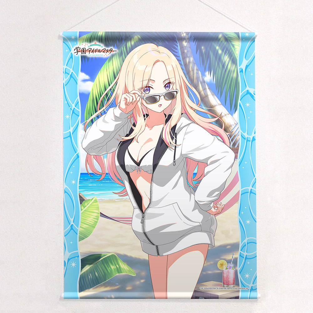 SchoolThe Idolmaster B2 Tapestry (Jyuosei Minami/You and Semi-Blue) W Suede