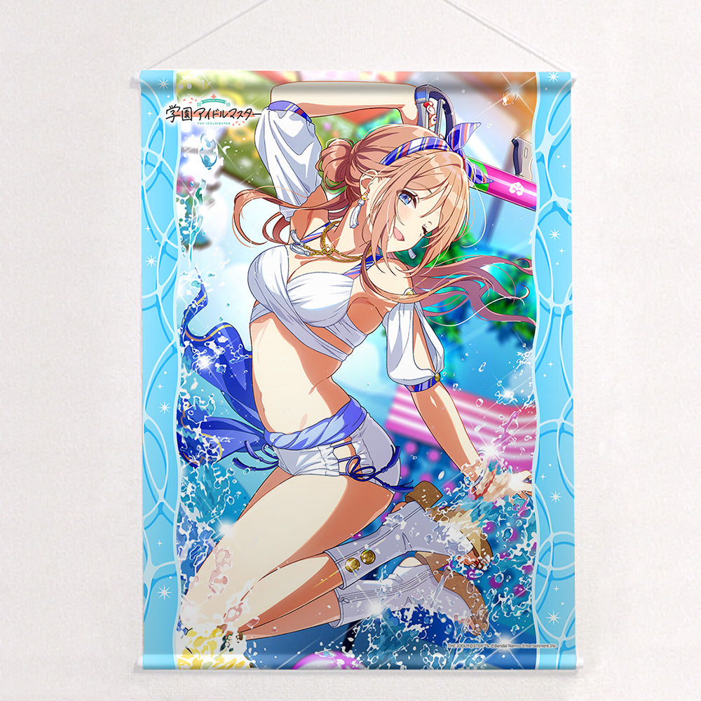 SchoolThe Idolmaster B2 Tapestry (Rinami Himesaki/You and Semi-Blue) W Suede
