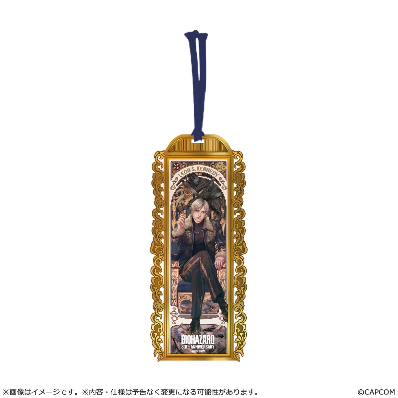 Resident Evil30th Anniversary Main Art Metal Bookmarker Leon