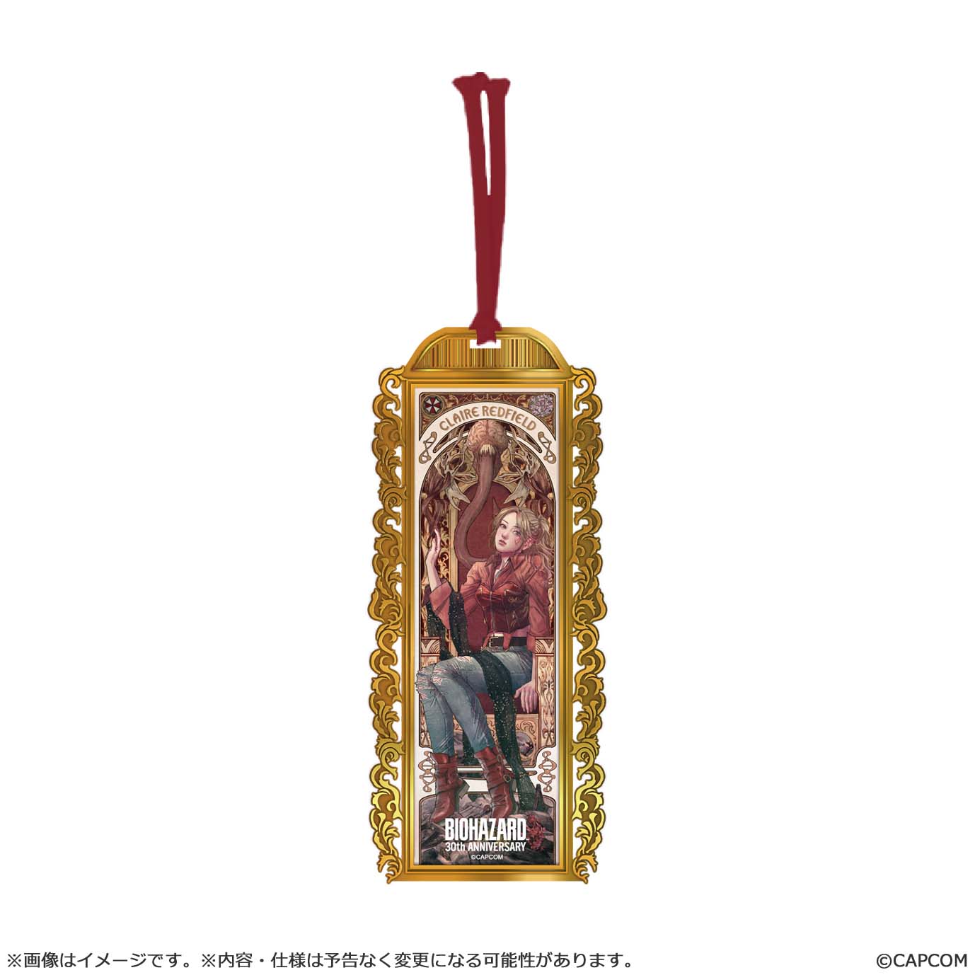 Resident Evil30th Anniversary Main Art Metal Bookmark Claire
