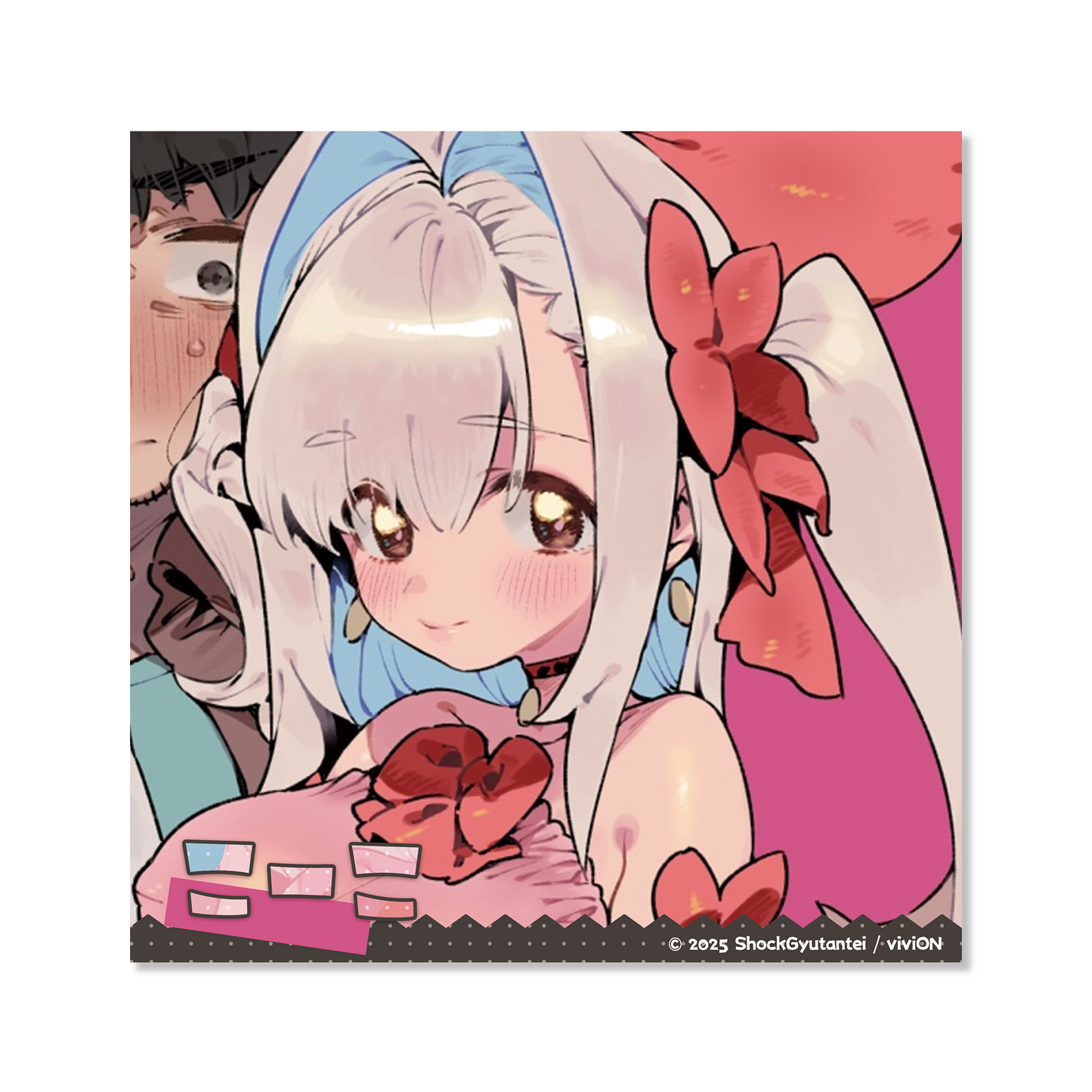 The Magical Girl Gets the Old Man Chibi - Kooko Paper Coaster