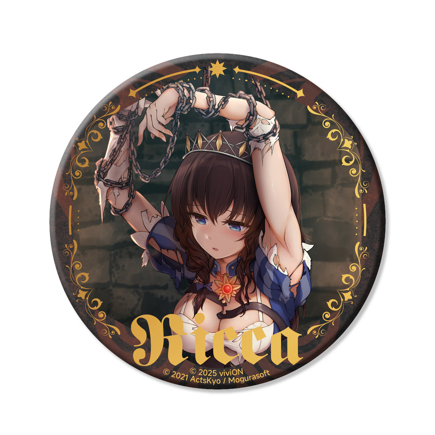 The Fairy Tale of Holy Knight Ricca Can Badge - Defeat