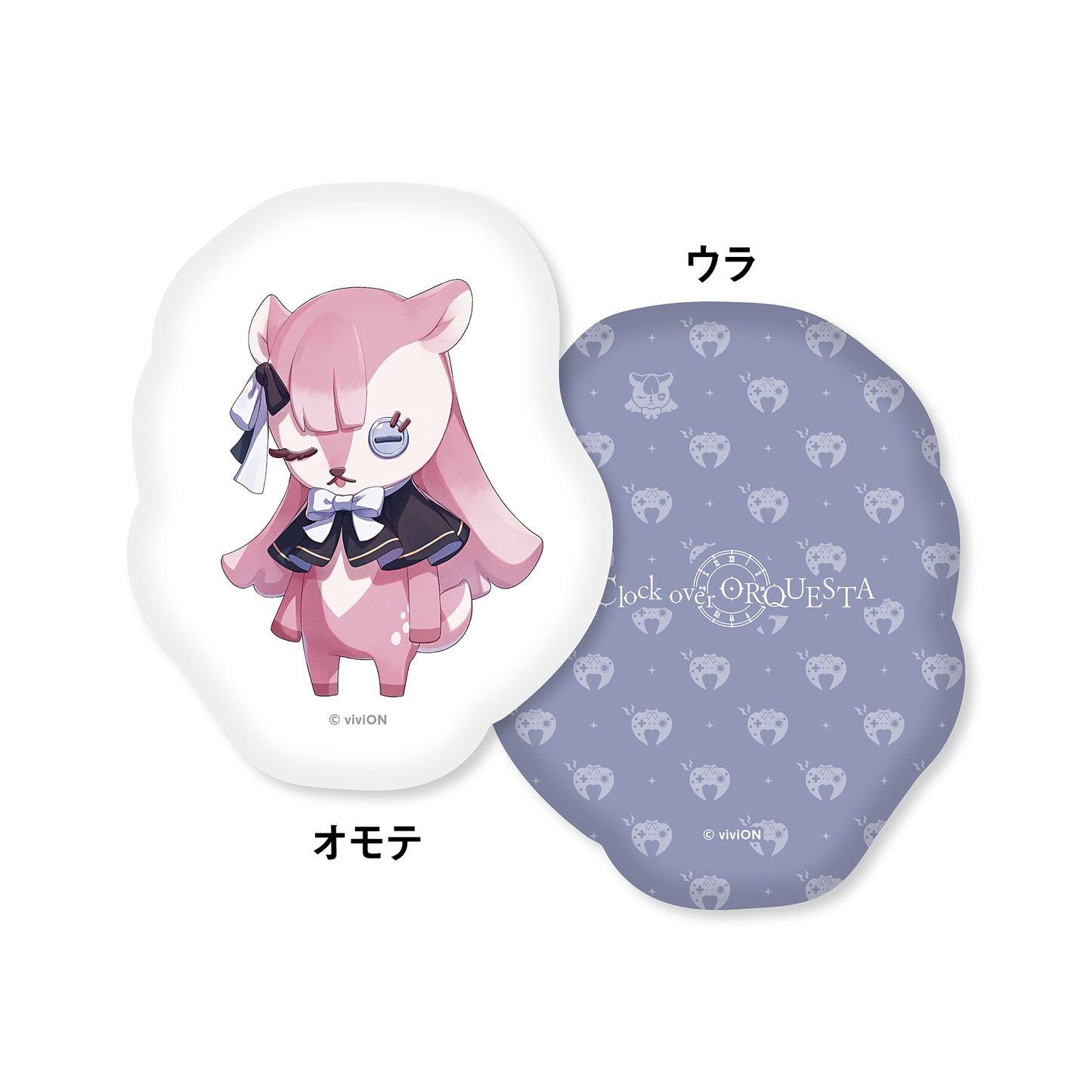 Clock over ORQUESTA Plush ver. die-cut cushion Tenma Rokka