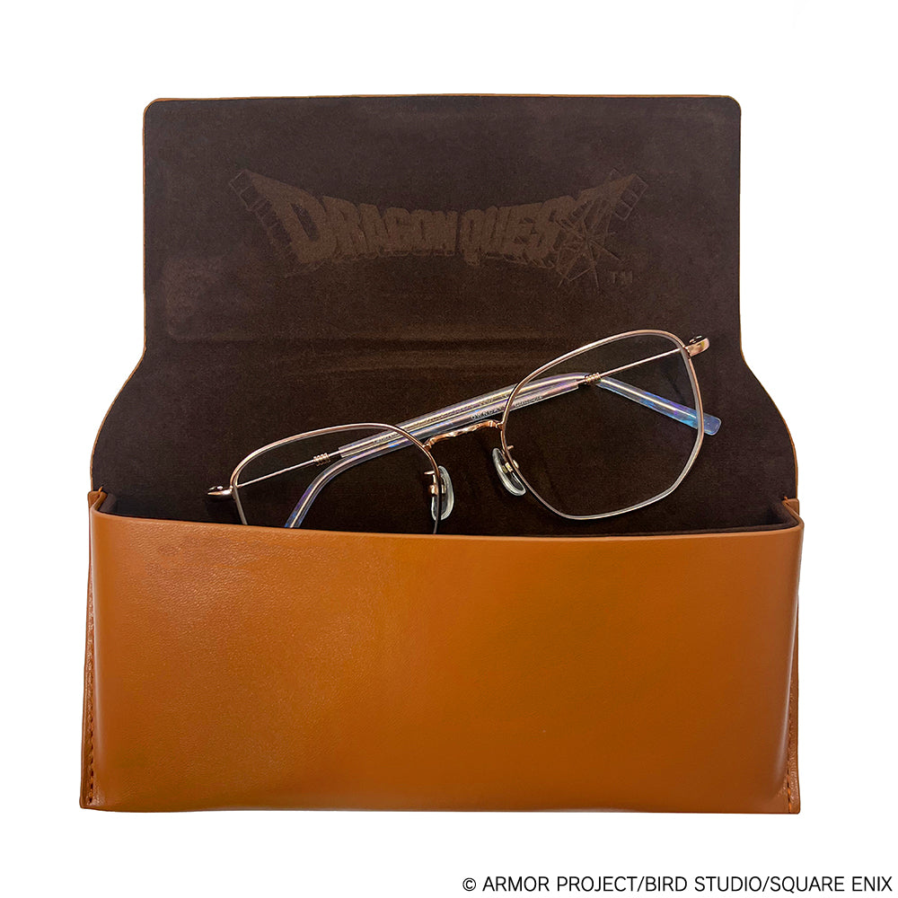 Dragon Quest: Gold foil-stamped glasses case with the sign of Lot