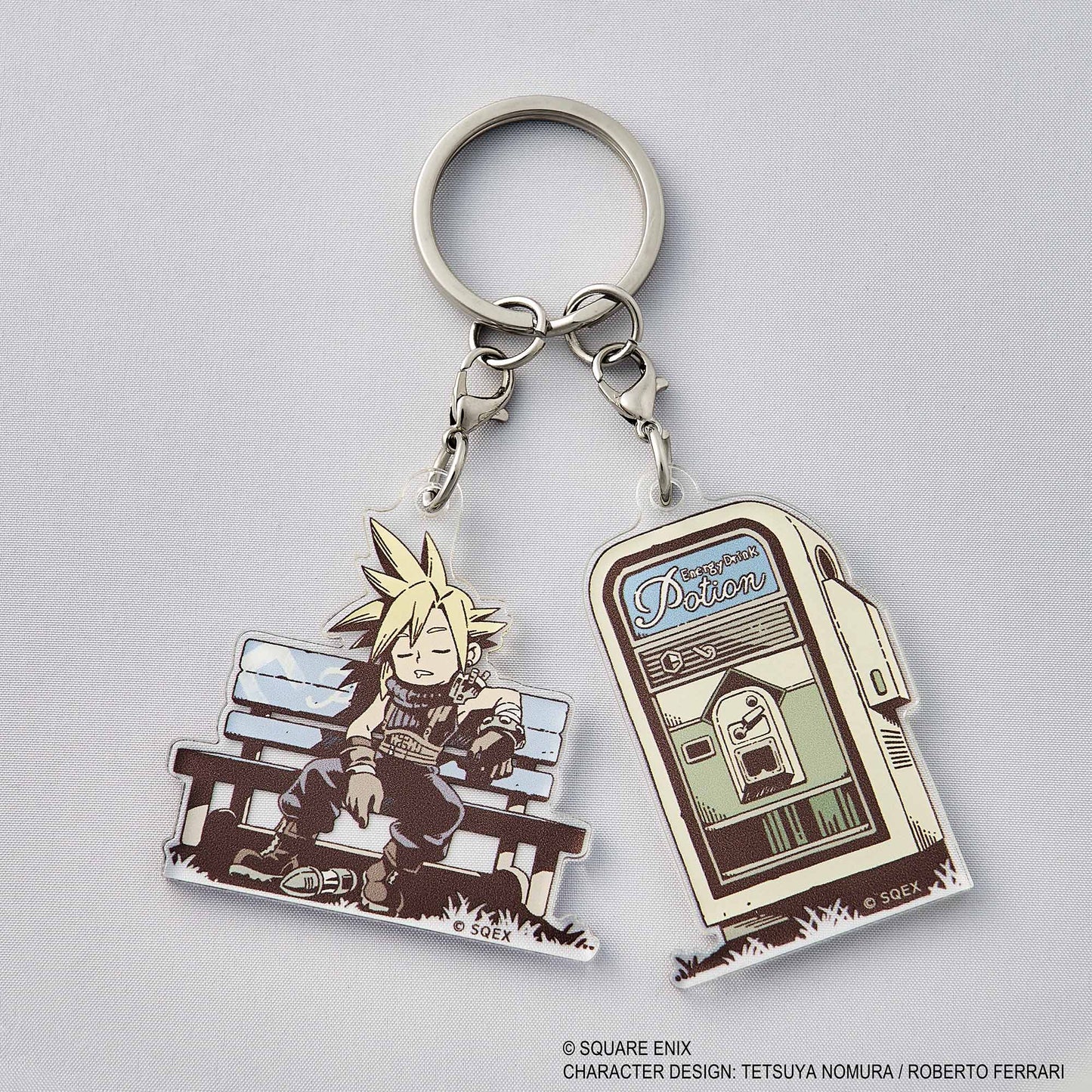 Final Fantasy VII Reverse Acrylic Key Chain Utatane Cloud