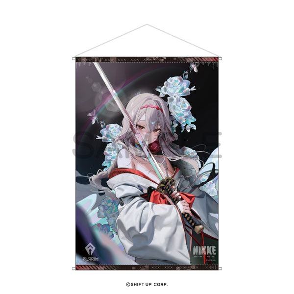 Goddess of Victory:NIKKE B2 tapestry - Red Lotus: Black Shadow: Longing Flower