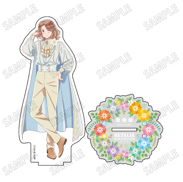 義呆利 World★Stars 그림이 그려진 BIG 아크릴 스탠드【플라워 퍼레이드 Ver.