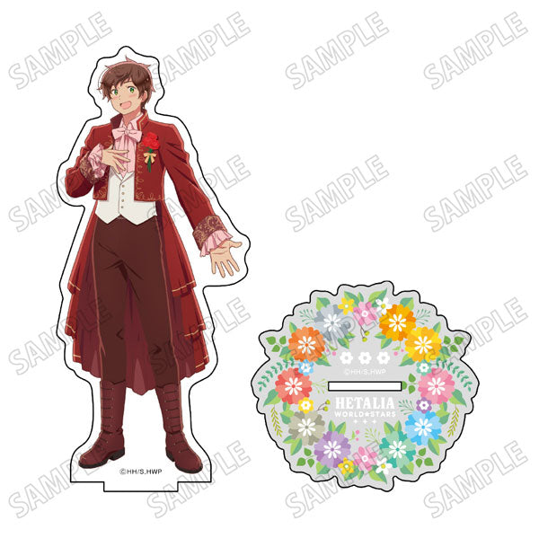 義呆利 World★Stars 그림이 그려진 BIG 아크릴 스탠드【플라워 퍼레이드 Ver.】 ⑨스페인