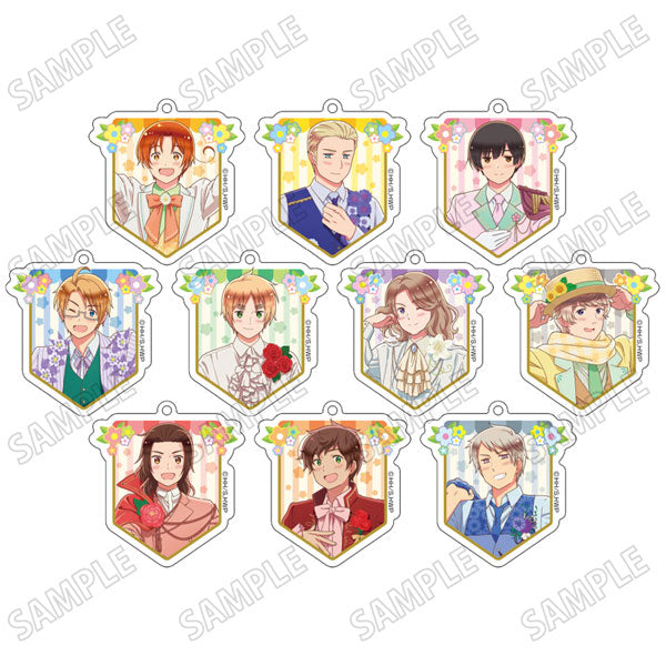 ヘタリア World★Stars 描き下ろしアクリルキーホルダーコレクション【フラワーパレード Ver.】 10個入BOX